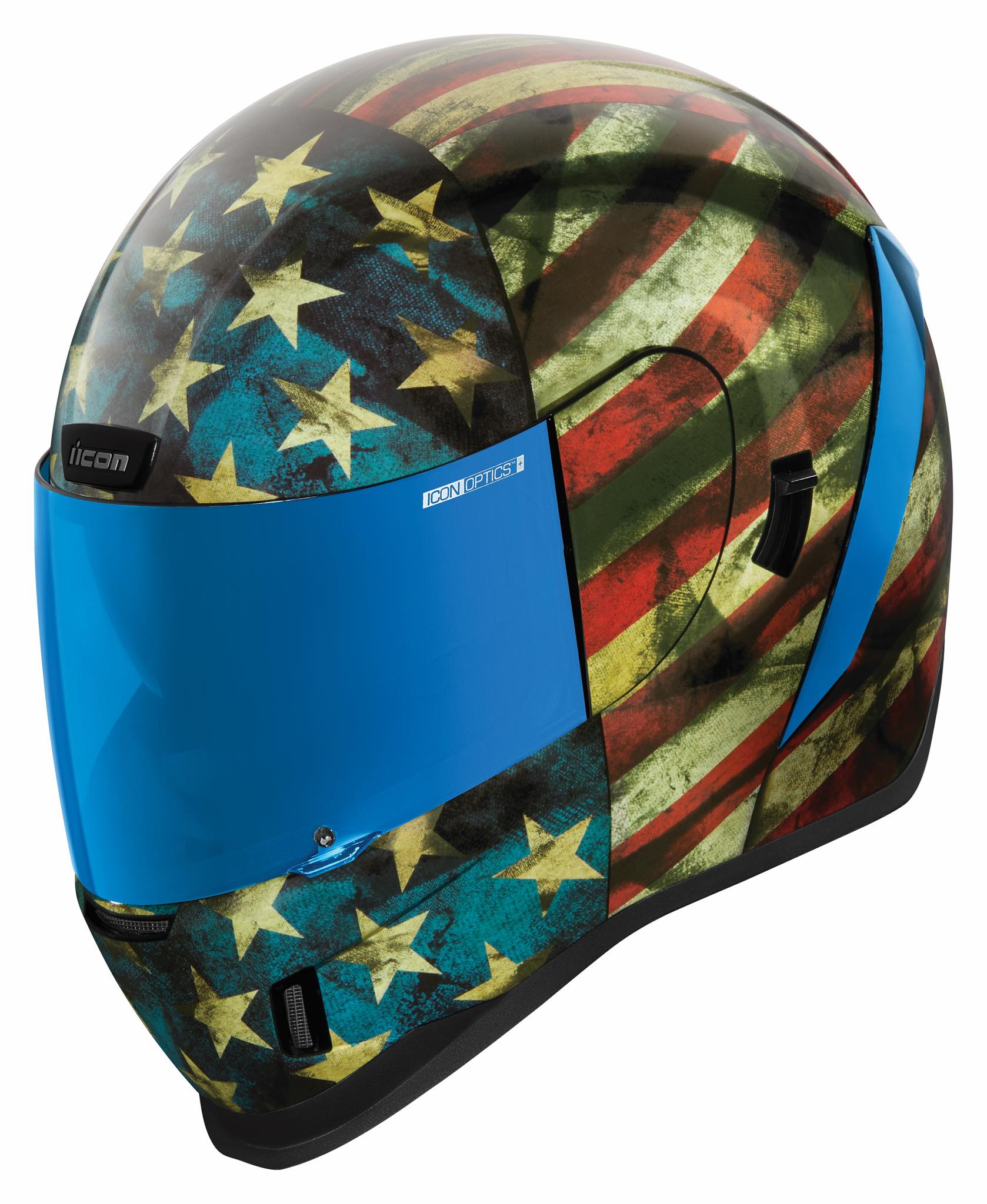 blue icon helmets hooligan CE Flyboy Men's Street Gloves The Icon Airform is a great full face helmet by Icon for Race/Sport ICON Airflite Helmet - Flyboy