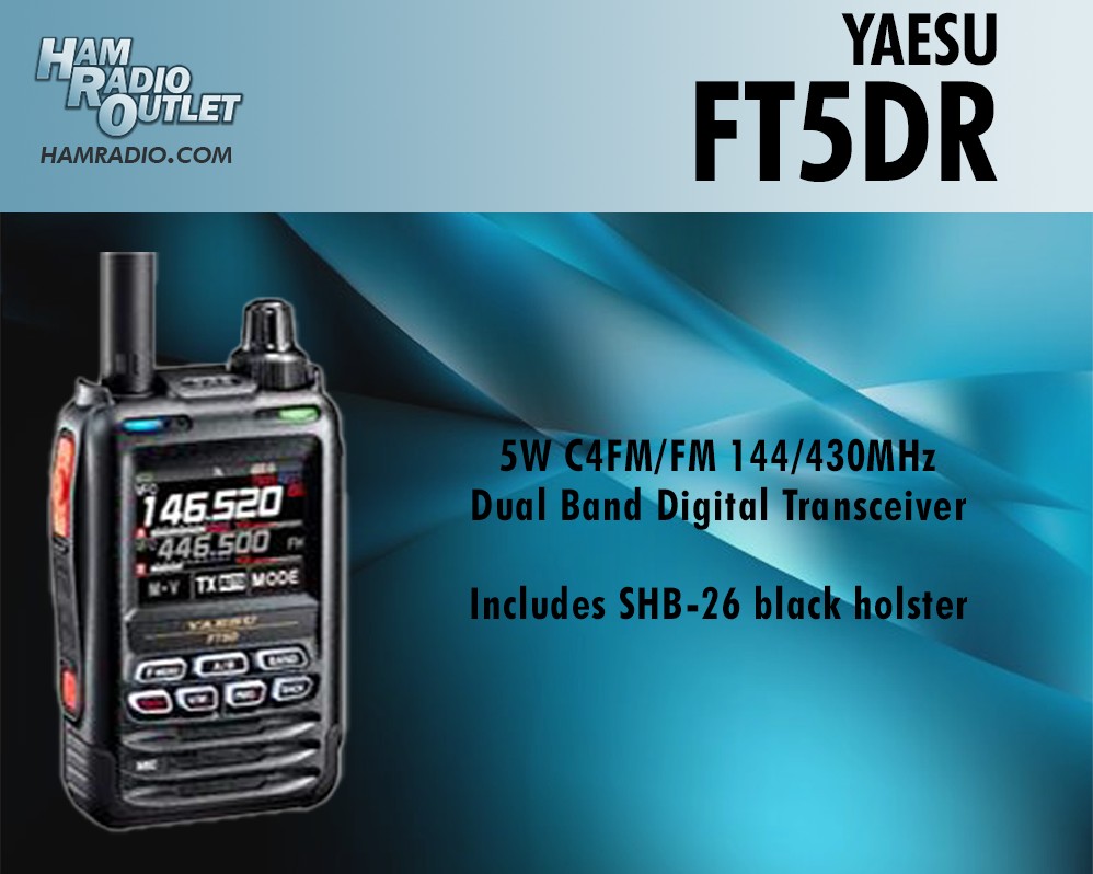 Yaesu FT5DR 5W C4FM/FM 144/430MHz dual band digital transceiver