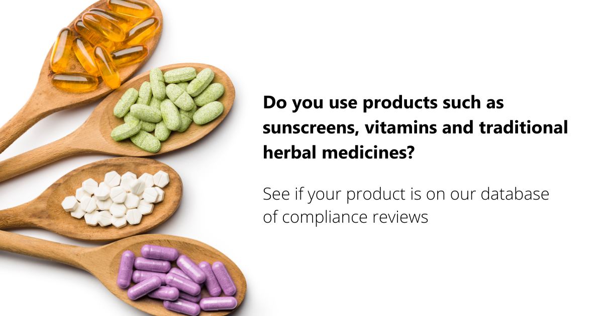 We've published the latest compliance review results for 19 listed medicines. This includes products containing glutathione, resveratrol, and valerian ingredients, and products making non-permitted claims about consumption of alcohol, anxiety, liver 