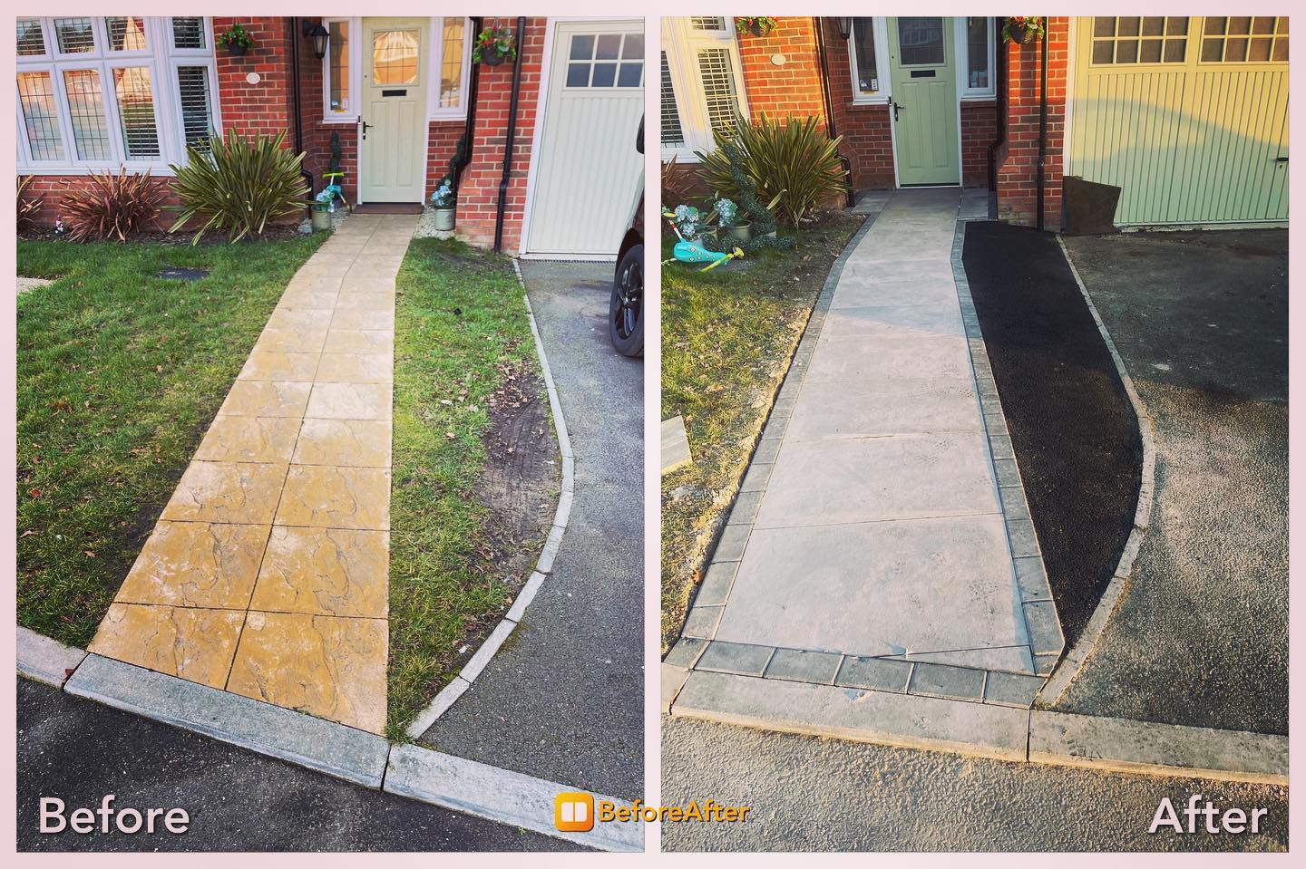 Sufaj - Changing your front garden patio slabs makes a real difference ...
