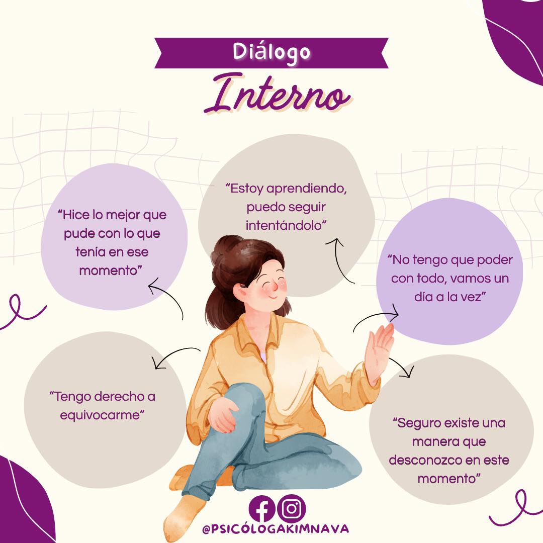 Psicóloga - El diálogo interno💬 tiene que ver con la forma en que ...