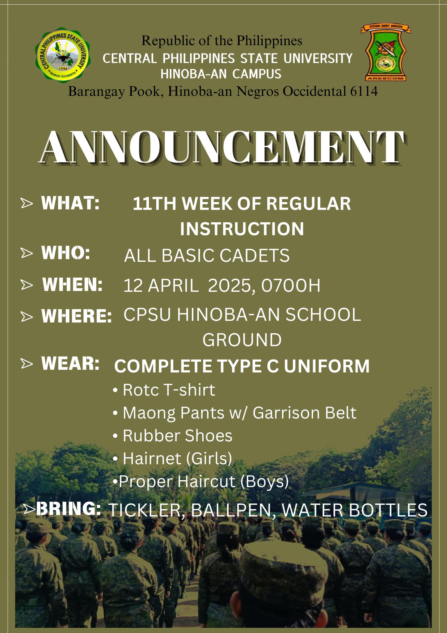 ROTC Hinoba-an UNIT | Hinoba-an