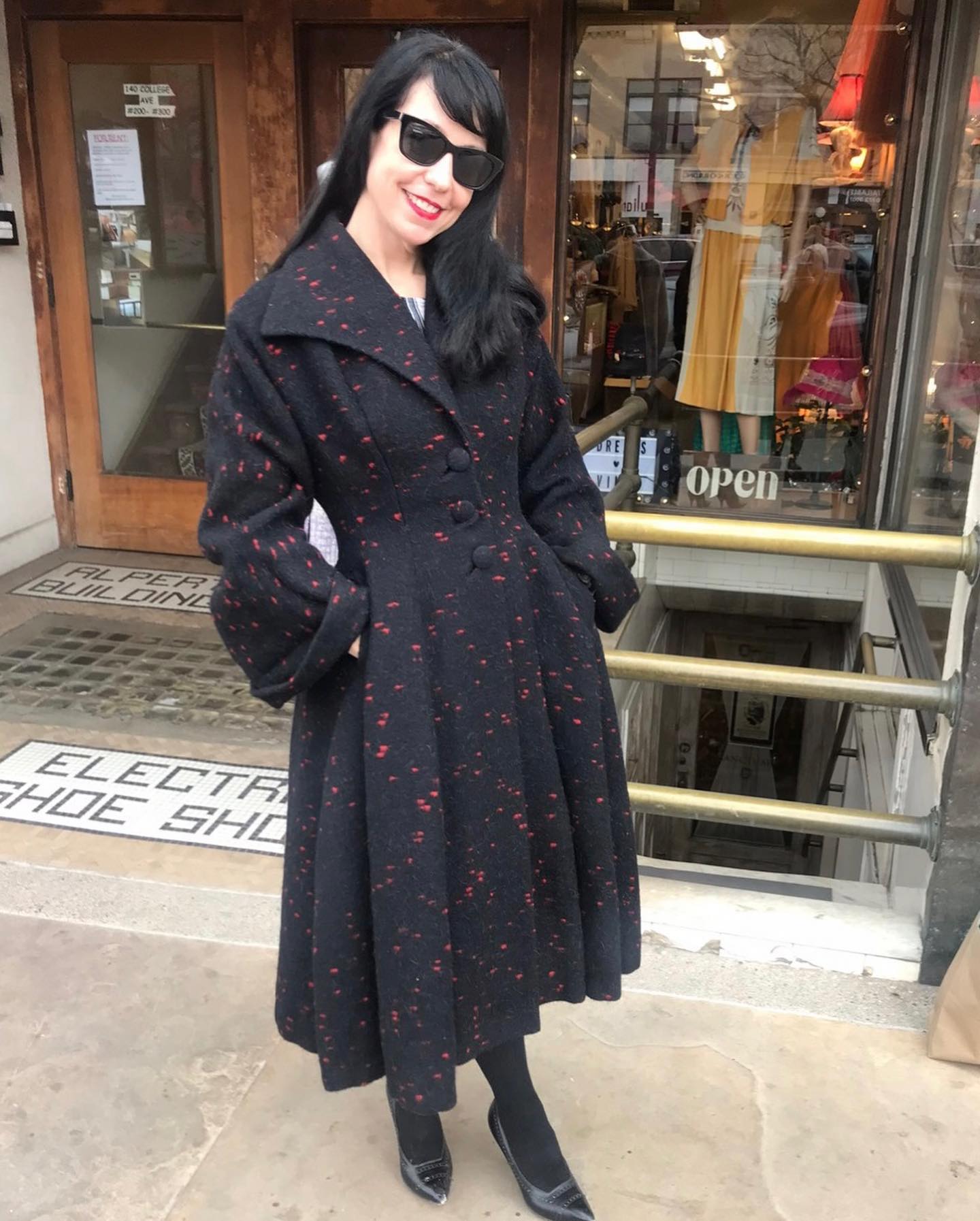 K*I様 アメリカ古着 lilli ann リリアン ウールコート グリーン Lilli