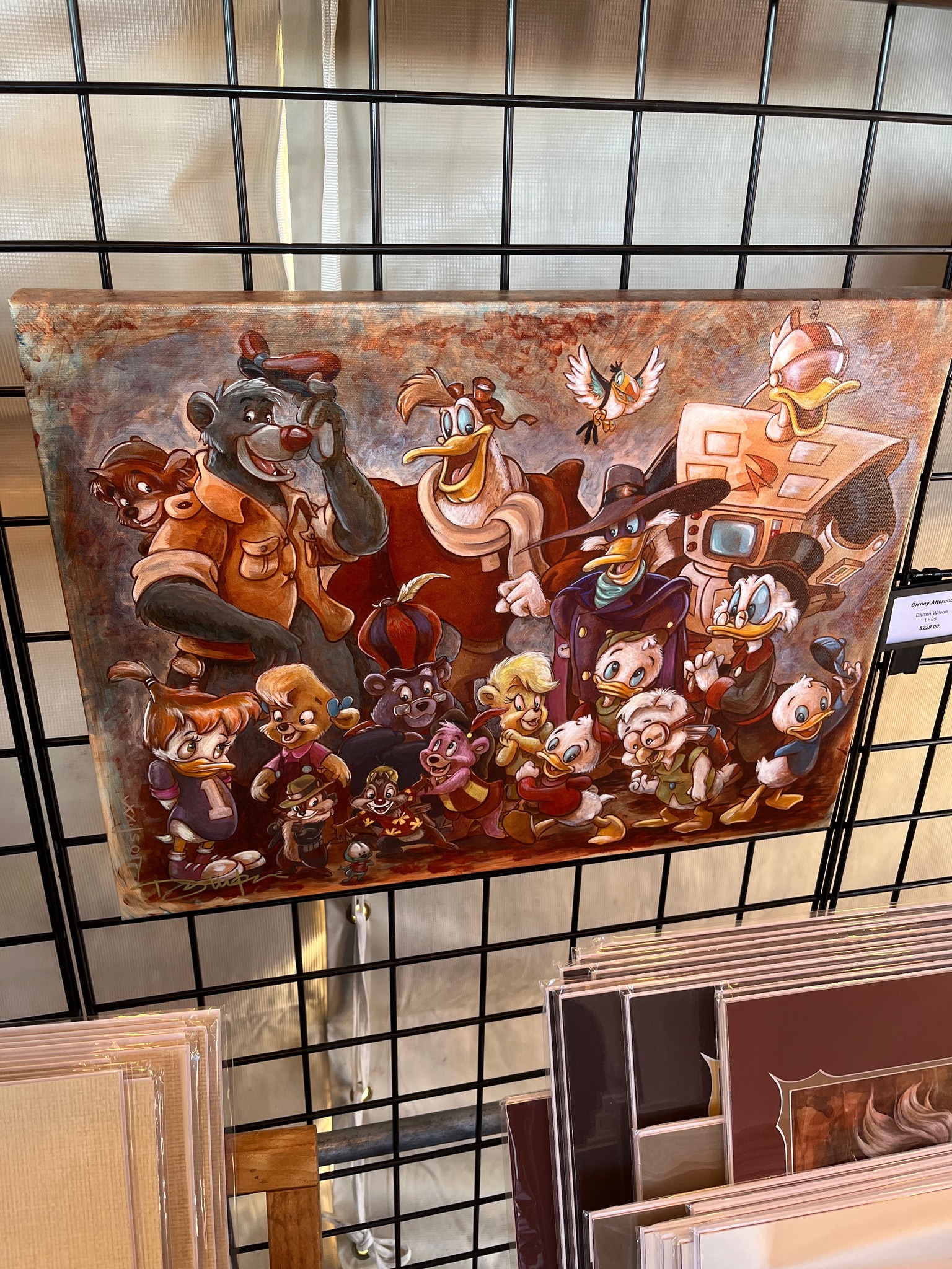 Just put up some artwork from Darren Wilson we ordered at Disney