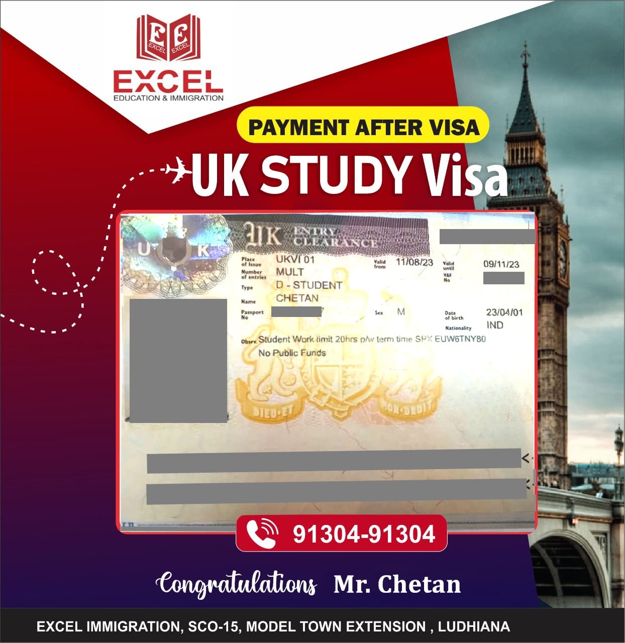 We are happy to share that Mr. Chetan... - Excel Immigration