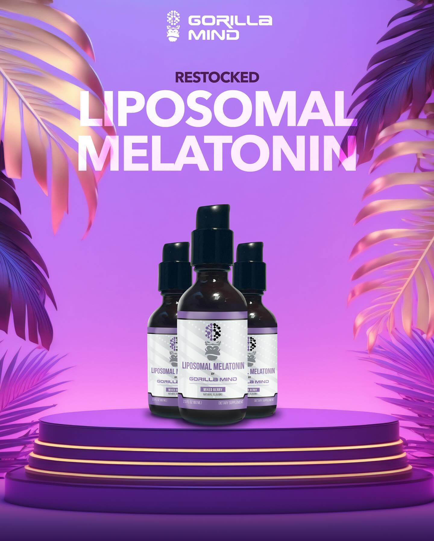 Liposomal melatonin for better sleep and circadian rhythm