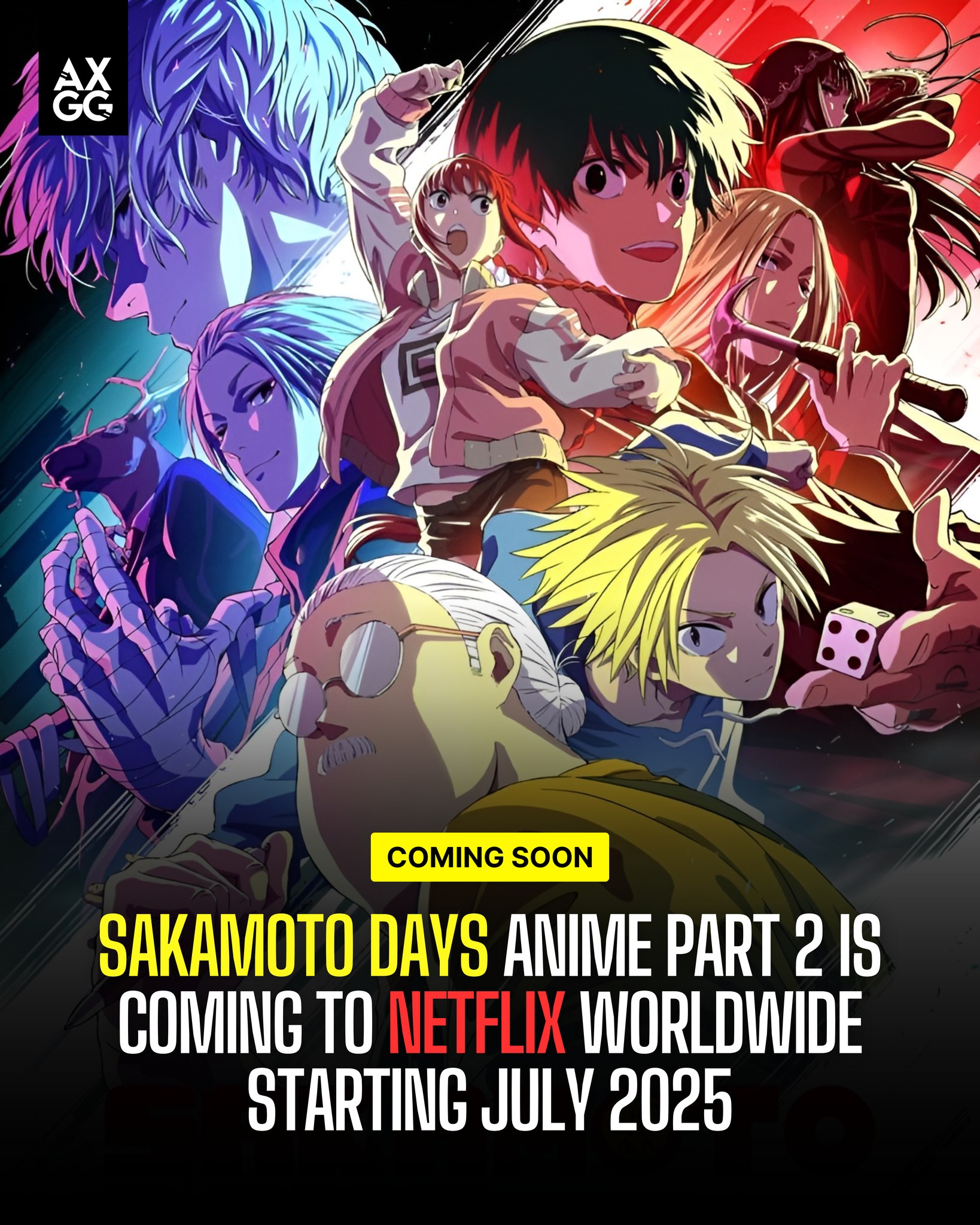 AXGG - As Part 1 concluded with 11 episodes, Sakamoto Days... | Facebook
