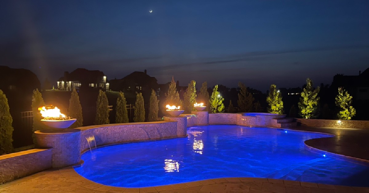 Premier Pools & Spas - Orange County - Light up the night sky!🌙 https ...