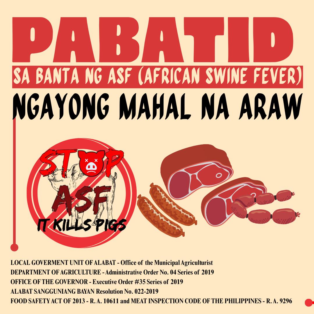 𝐏𝐀𝐁𝐀𝐓𝐈𝐃 𝐀𝐟𝐫𝐢𝐜𝐚𝐧 𝐒𝐰𝐢𝐧𝐞 𝐅𝐞𝐯𝐞𝐫 (𝐀𝐒𝐅) Sa pagdiriwang ng Mahal na Araw ...
