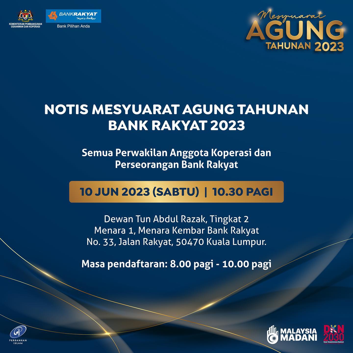 Bank Rakyat - NOTIS MESYUARAT AGUNG TAHUNAN BANK RAKYAT... | Facebook