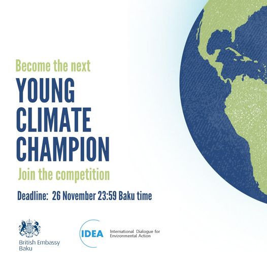 🇬🇧 Applications are open for Young Climate Champions 2! Do you want to ...
