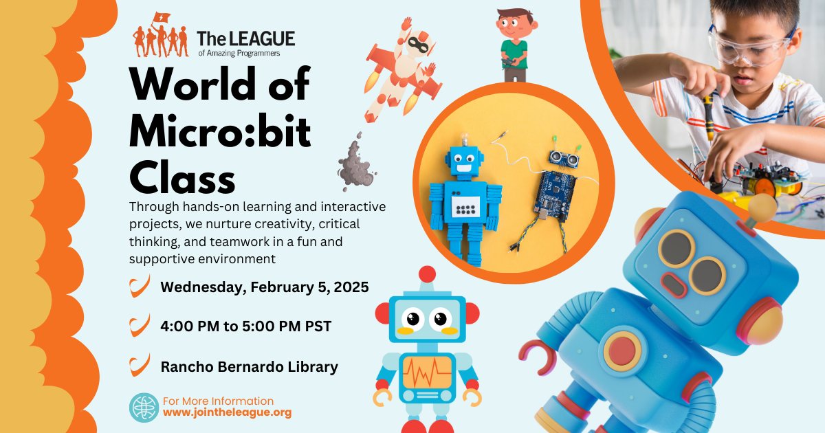 The LEAGUE - 🚀 FREE Micro:bit Coding Class – Register Now! 🎮 Is your ...