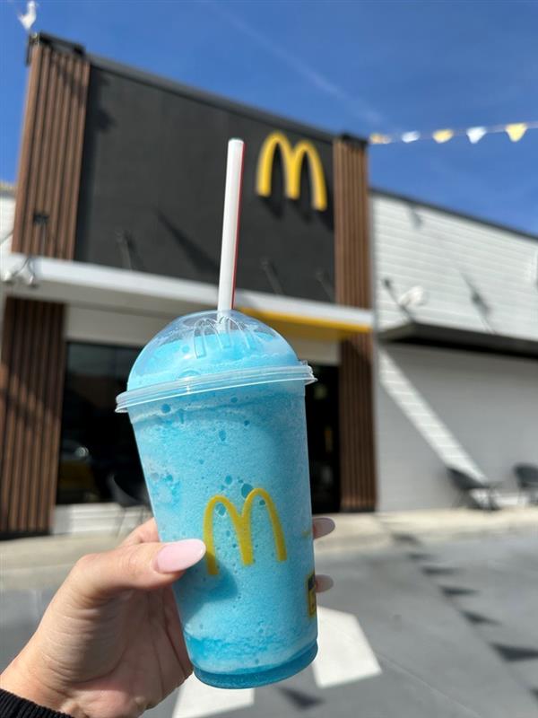 McDonald's - Feeling blue. 💙 Our Frozen Fanta Blue Raspberry pairs well ...