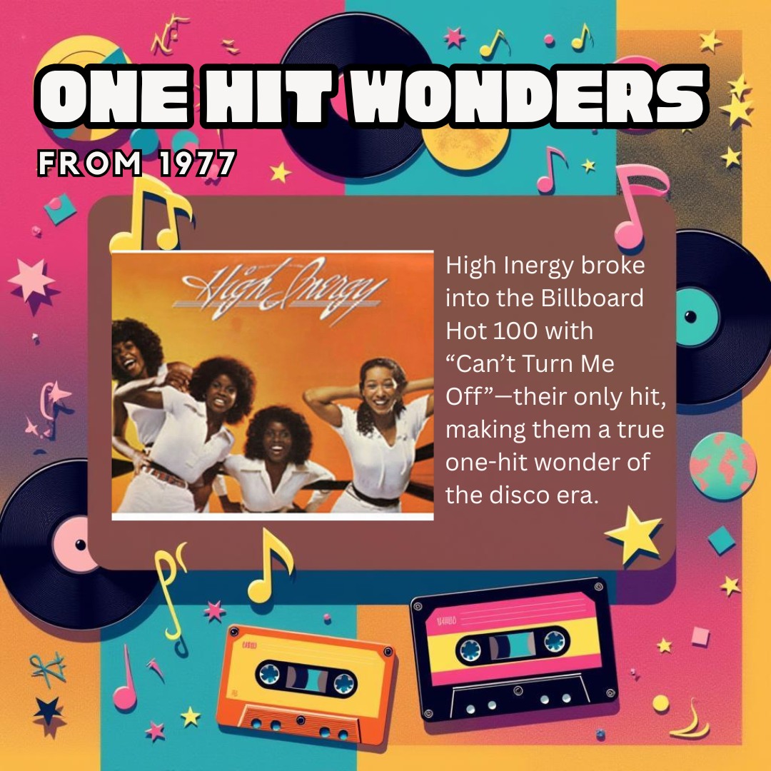 🎶 One Hit Wonders From 1977 🎶 High... - The 77 Experience | Facebook