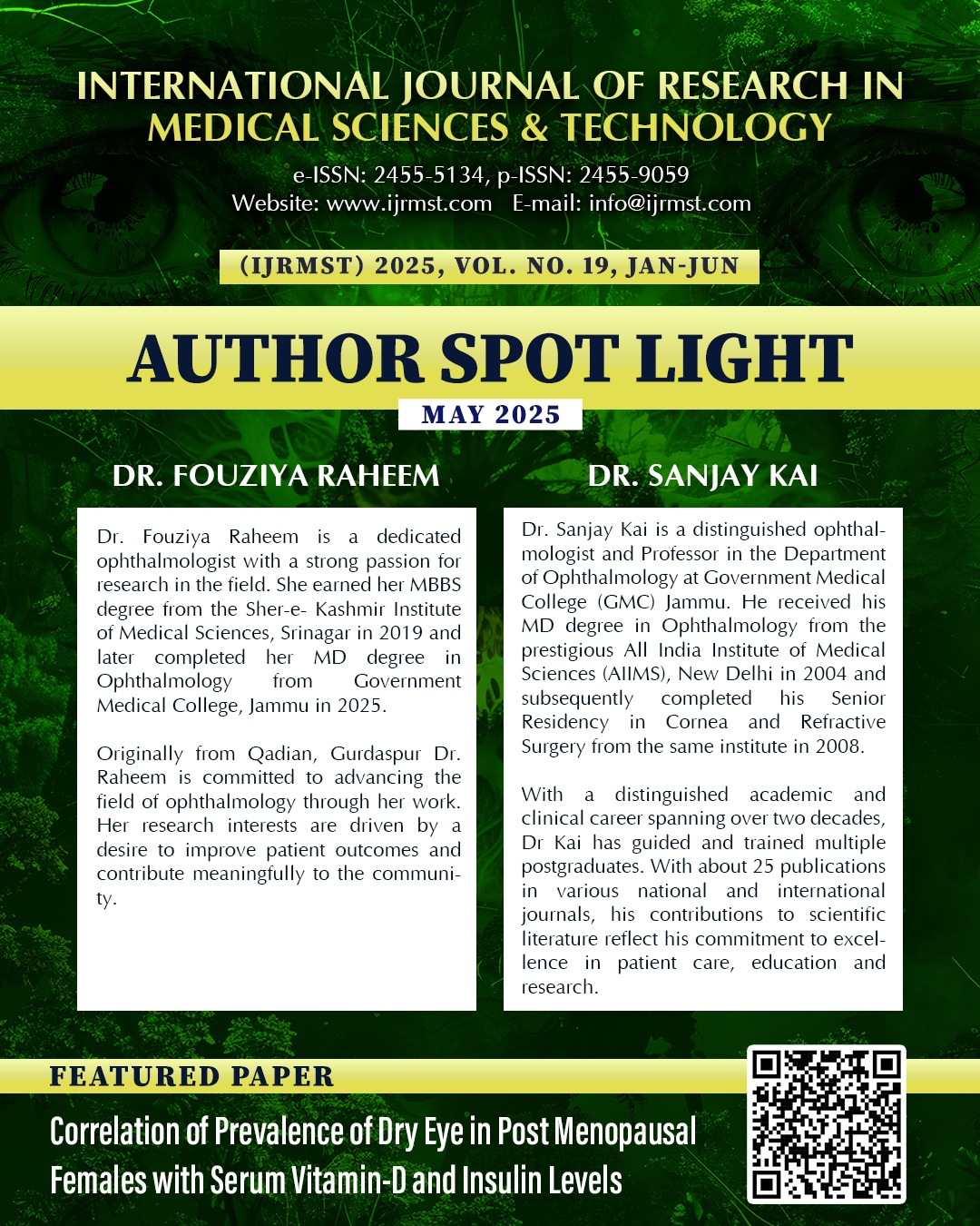 International Journal of Research in Medical Sciences & Technology ...