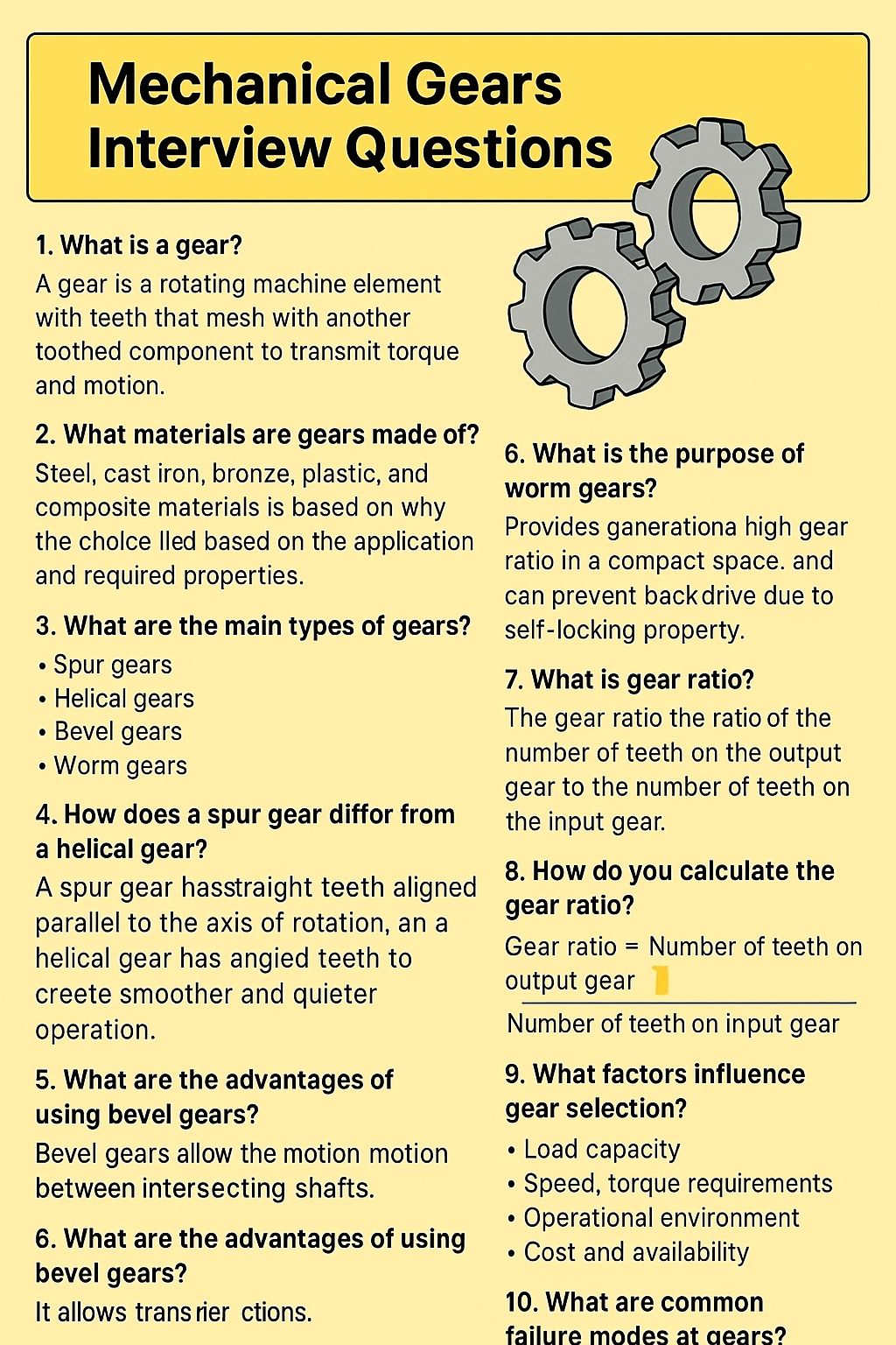 Fire-fighting - Mechanical Gear ⚙️ interview Question and answer ‼️ ...