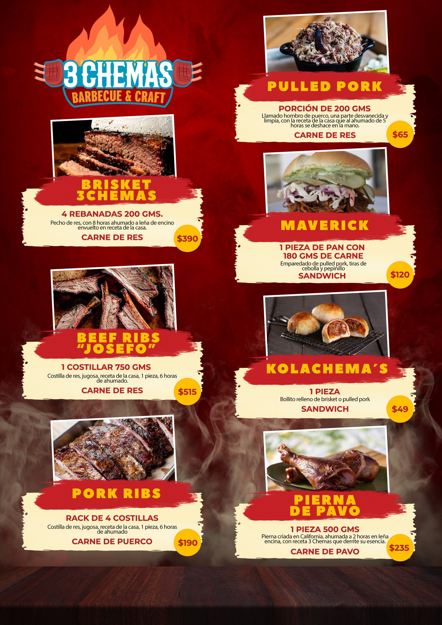 3Chemas - ¡Te presentamos nuestro variado y delicioso menú! | Facebook
