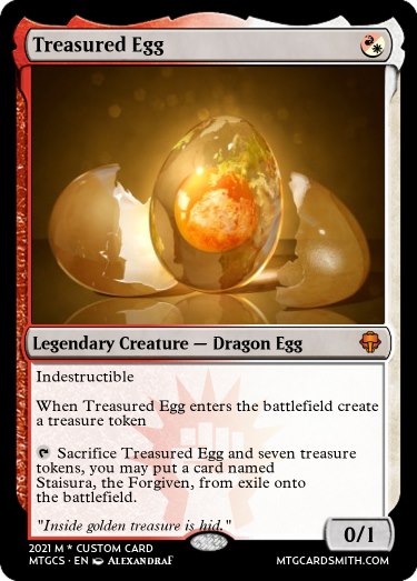 mtg cards that create egg tokens Token Print EggDefenderWhen this creature dies Dragon Egg Token} // {Treasure