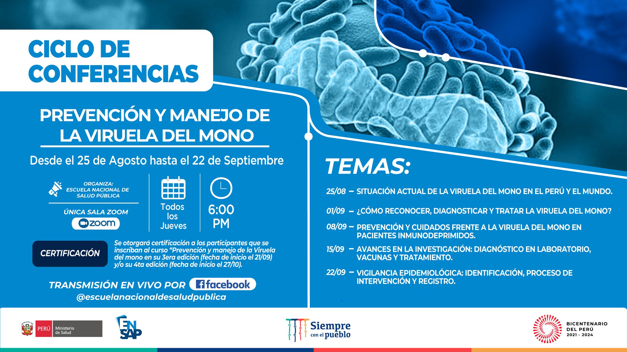 Escuela - 🔷CICLO DE CONFERENCIAS🔷 Curso: 