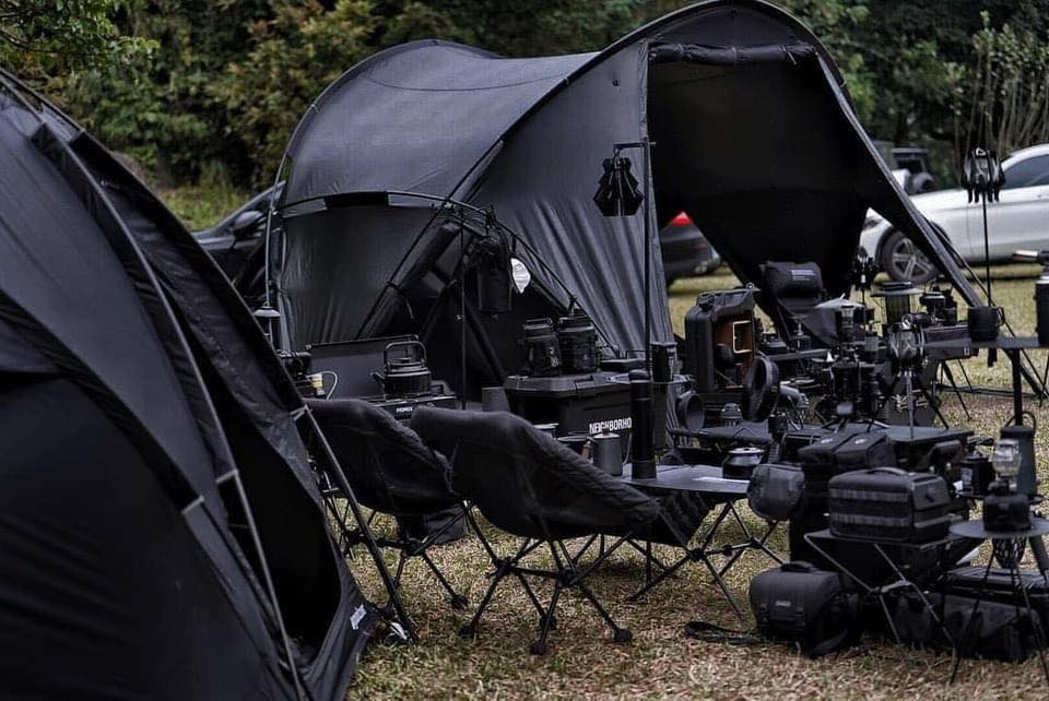 BLACK camping at its BEST 😱🖤 bit.ly/3xCs8QQ
