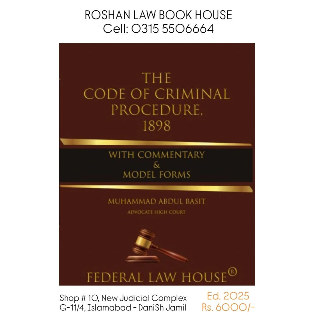 Roshan - THE CODE OF CRIMINAL PROCEDURE, 1898 with Commentray & Model ...