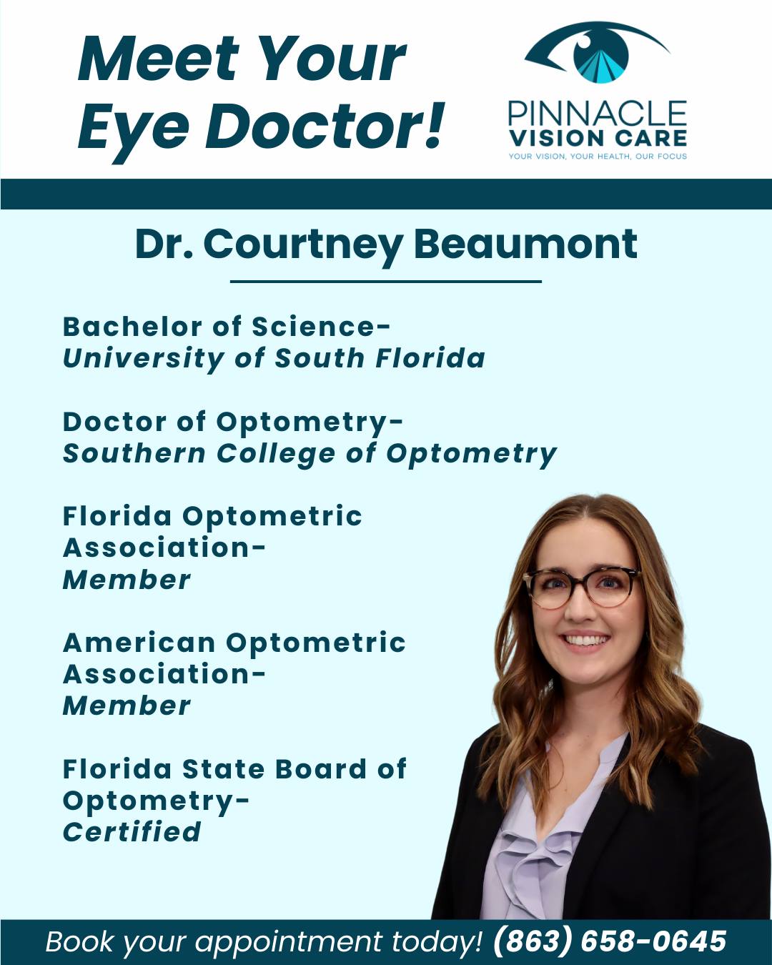 Meet Dr. Courtney Beaumont, OD! 👓... - Pinnacle Vision Care | Facebook
