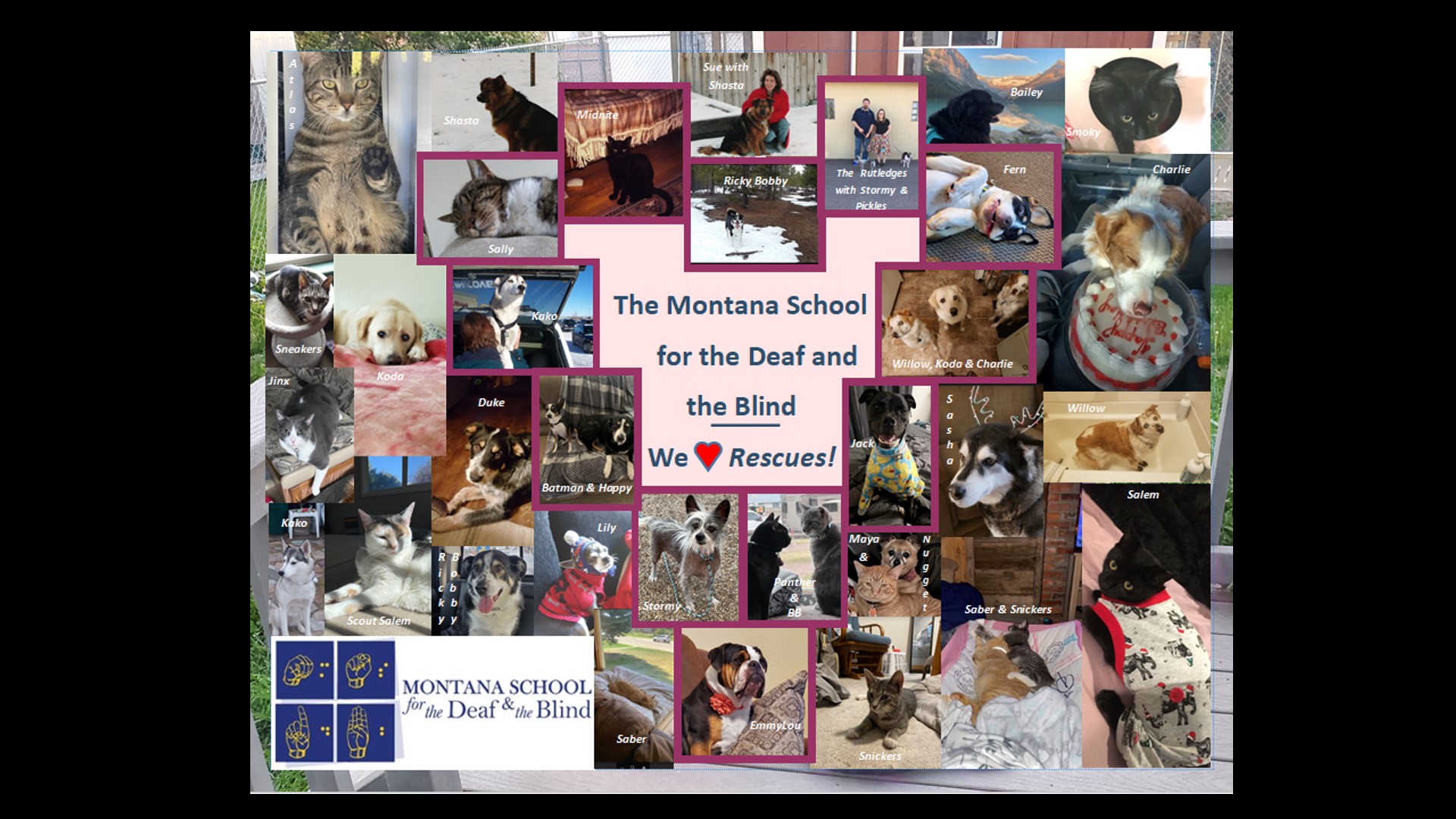 Montana - A poster that says “The Montana School for the Deaf and the ...