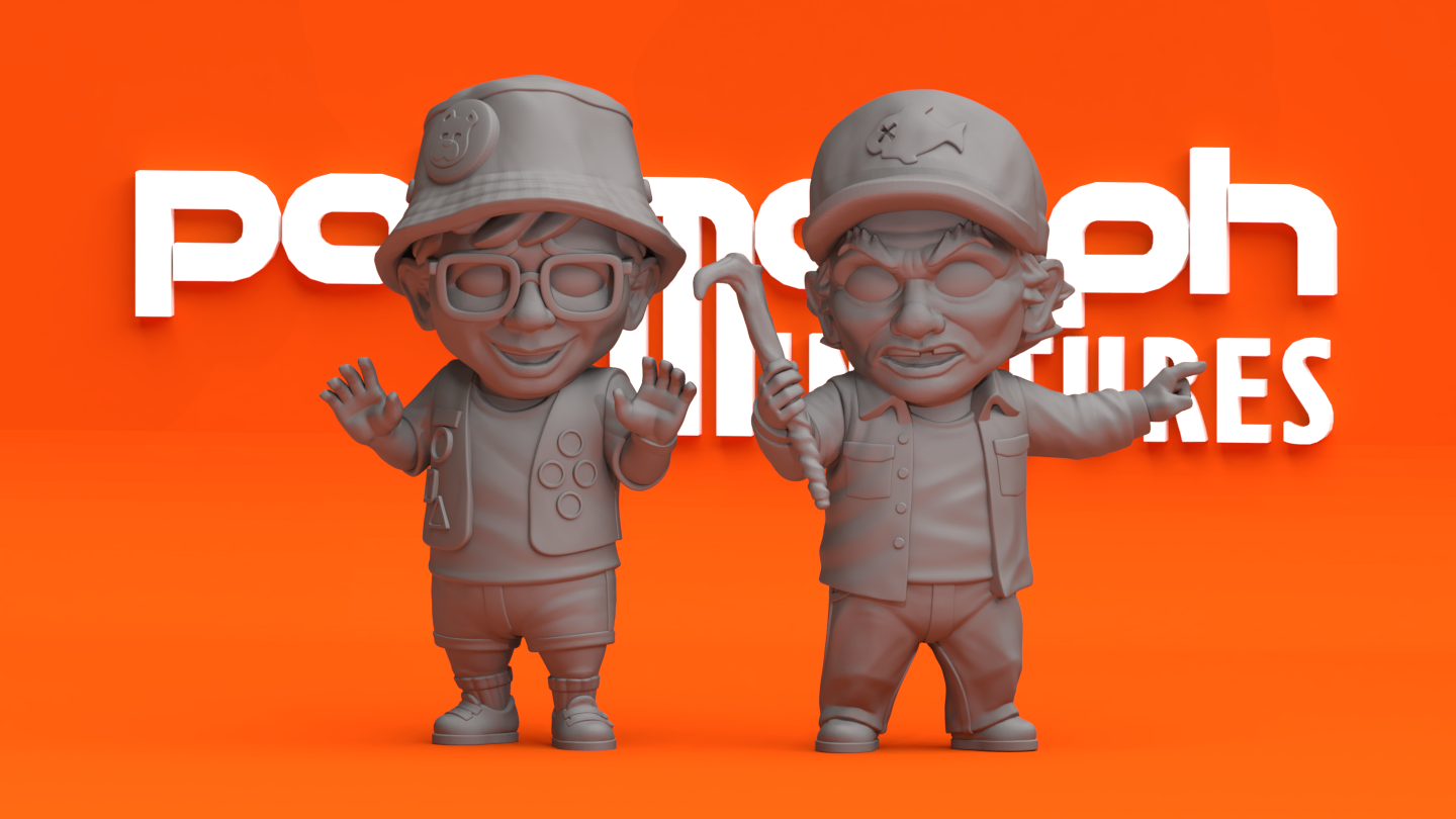 Chibi Camp Grizzly Morris and... - Polymorph Miniatures