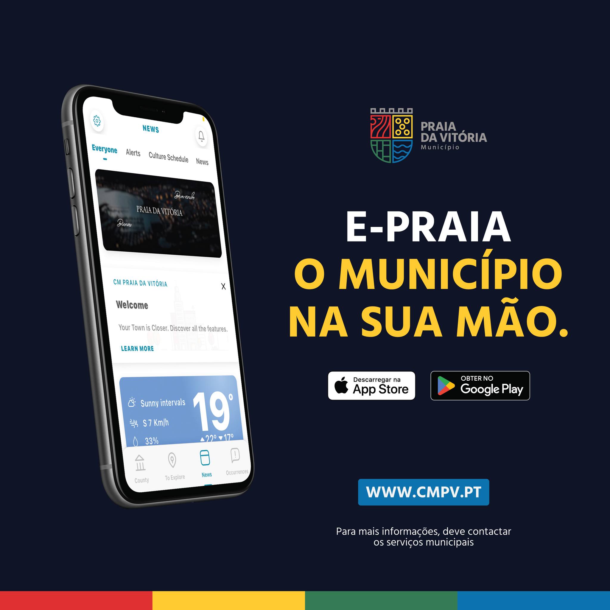 📲 DESCARREGUE a... - Câmara Municipal da Praia da Vitória