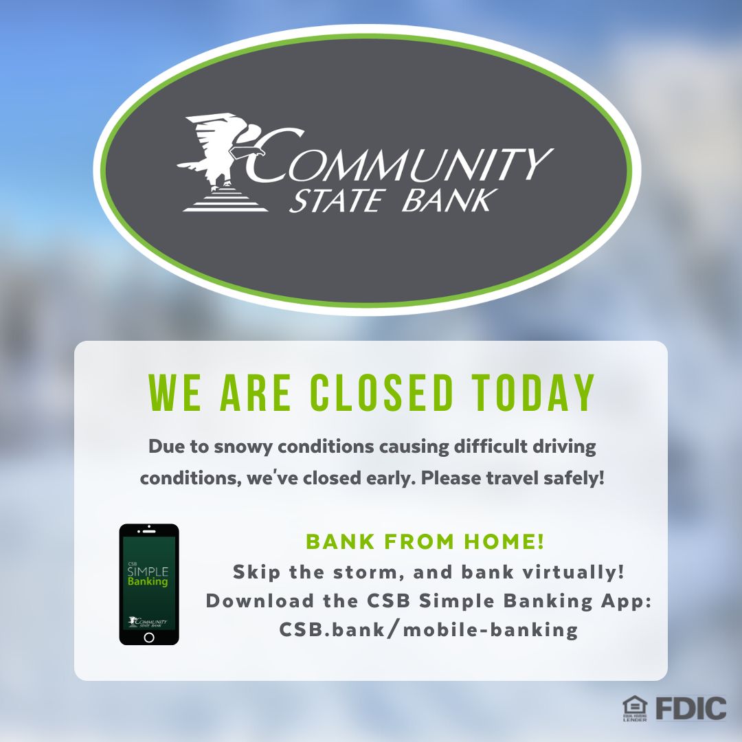 Community - WINTER UPDATE: Due to inclement weather, we have closed our ...