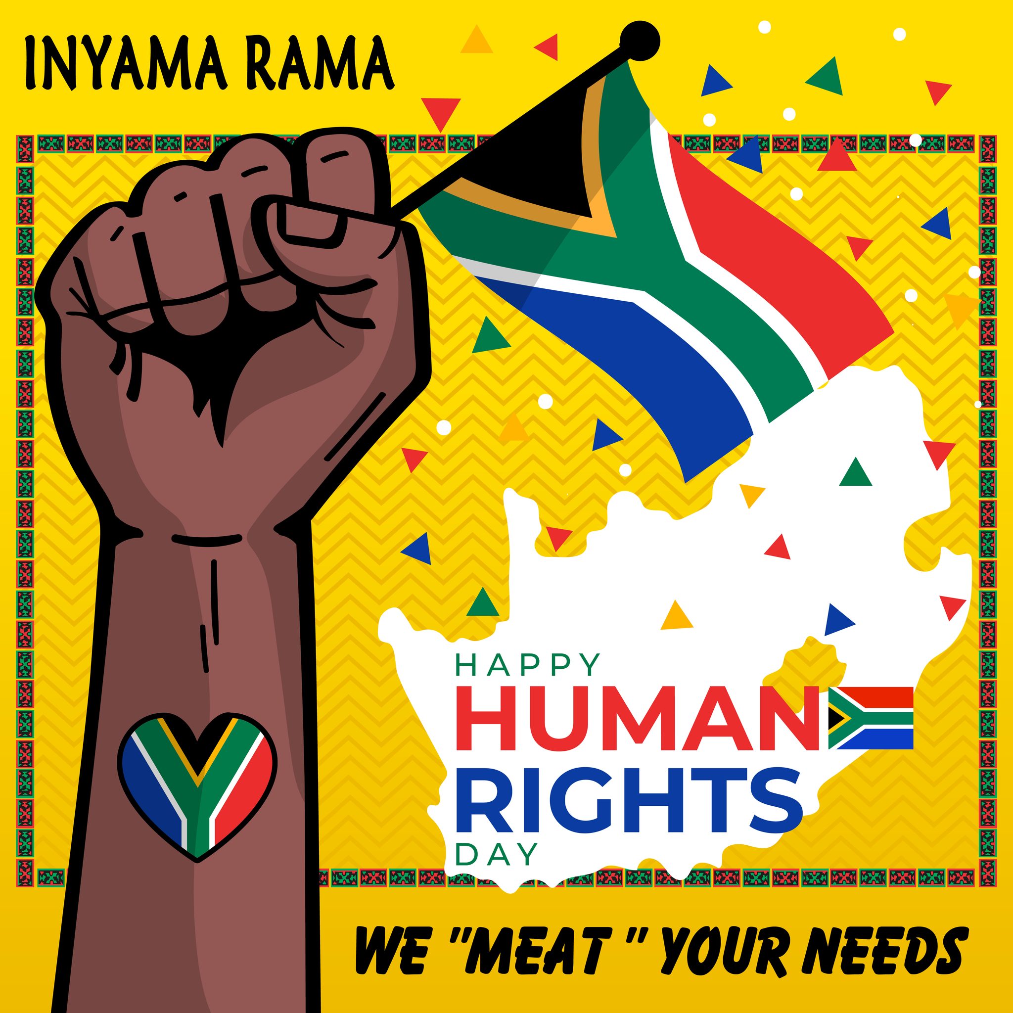 Inyama - 🇿🇦 Happy Human Rights Day! 🇿🇦 Today, we celebrate the rights ...