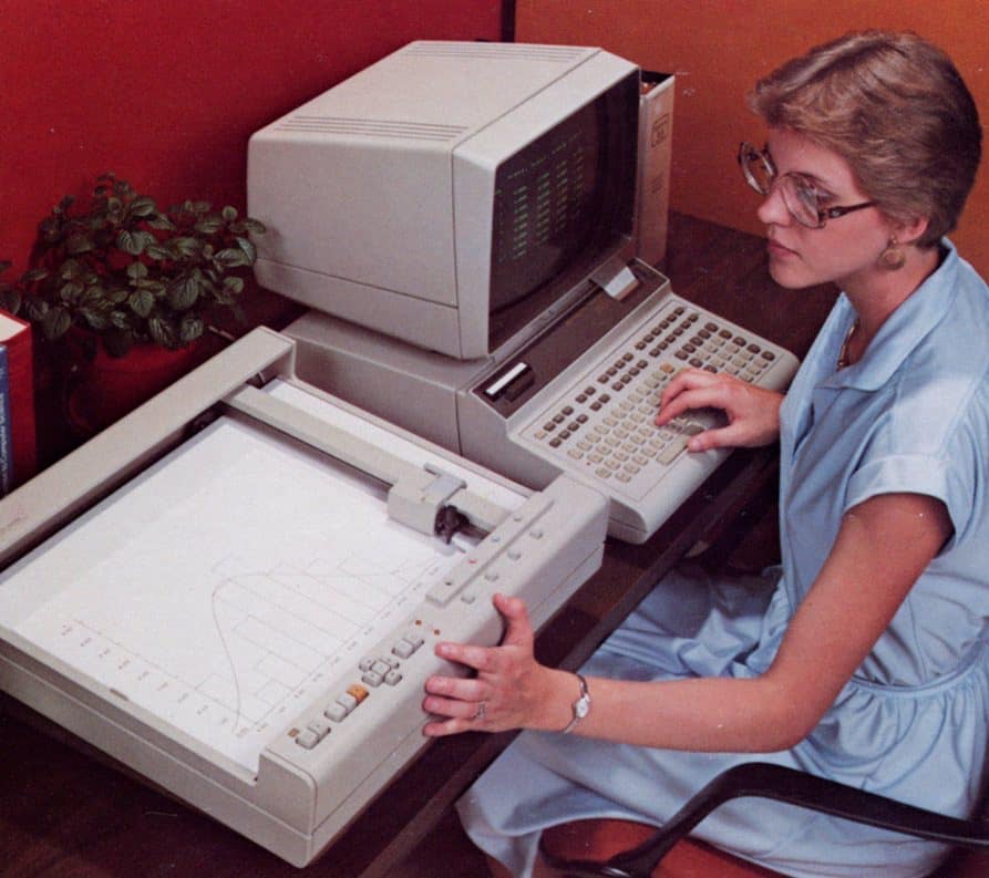 Learning Basic on a HP-9835 desktop calculator