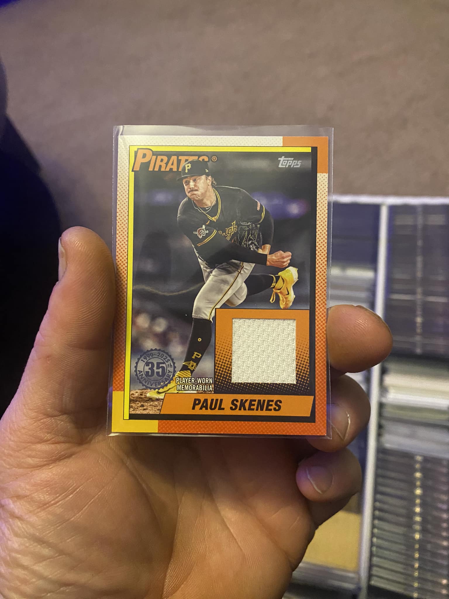 What is the worth of this Paul Skenes player-worn memorabilia?