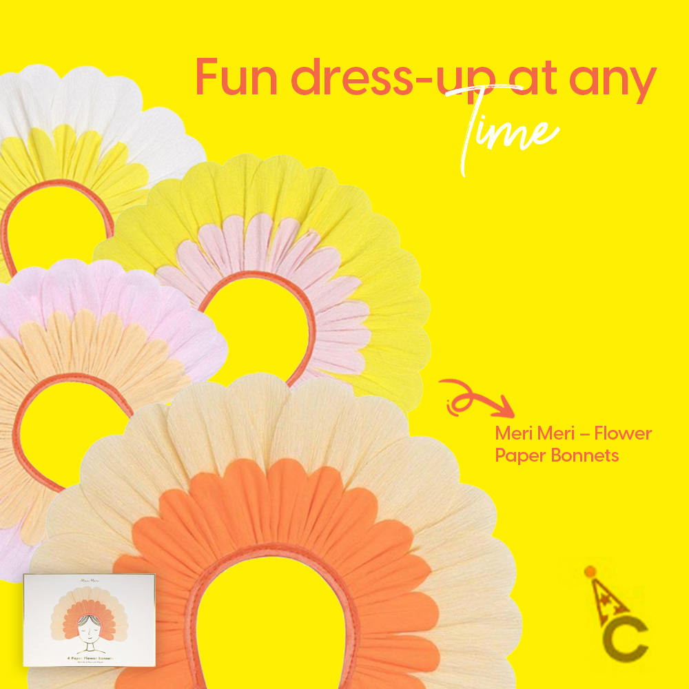 Confetti Flair - 🌼 With these crepe paper bonnets, little...
