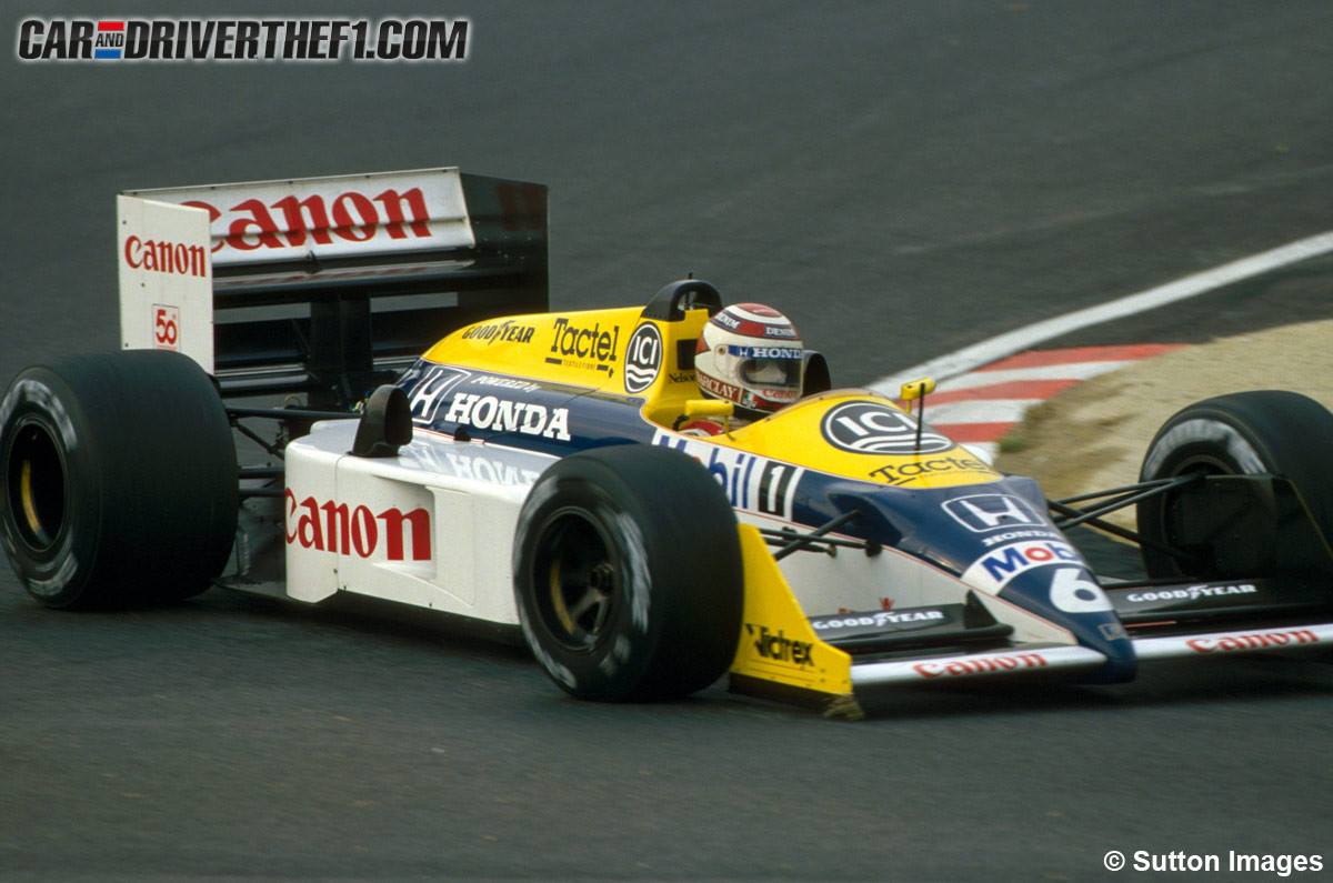 Nelson Piquet at Williams FW11B Honda turbo - Japonese Grand Prix