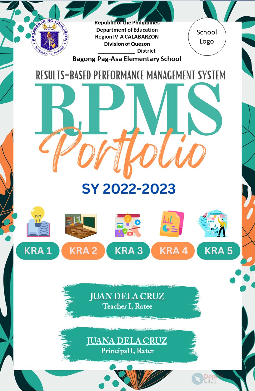 DepEd Click - COMPLETE RPMS PORTFOLIO (Design 5) TEACHER... | Facebook