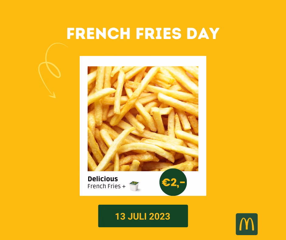 McDonald's - 13 juli! De dag van de Franse friet! 🍟 Omdat wij dit ...