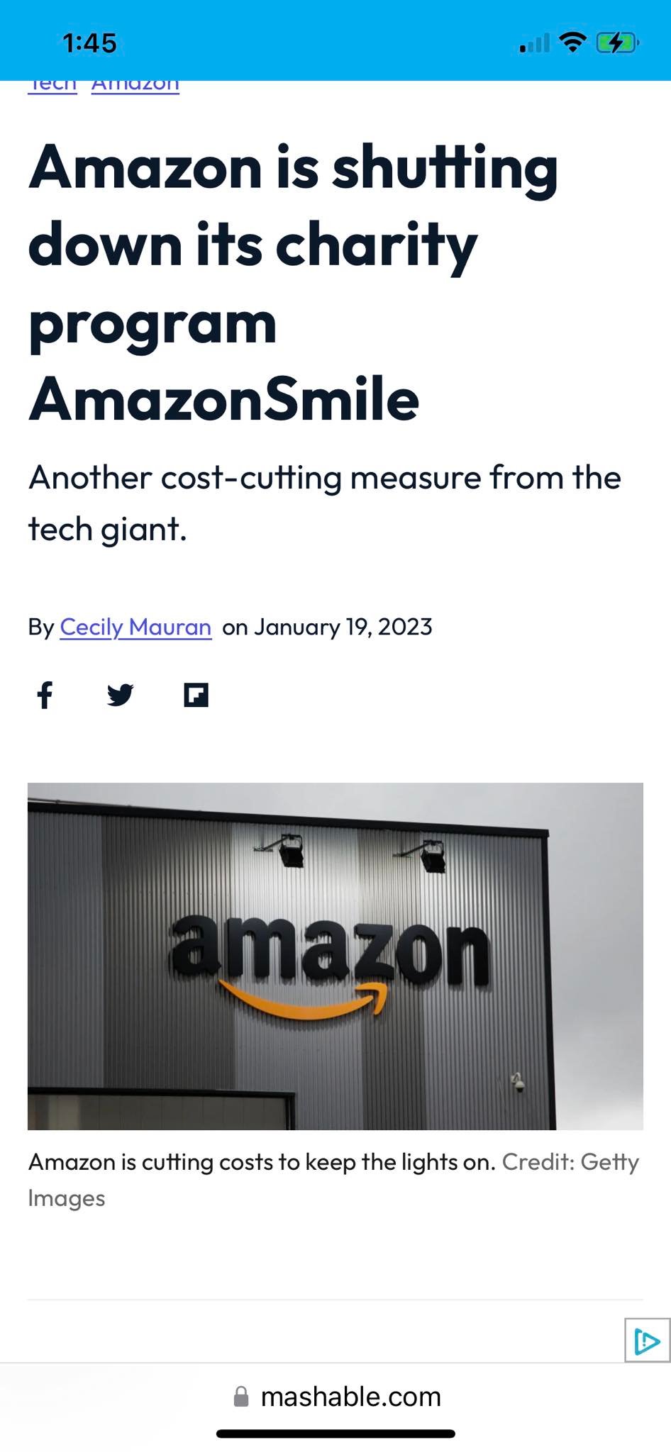 Buzzphoria - Amazon is cancelling its Smile Program The... | Facebook