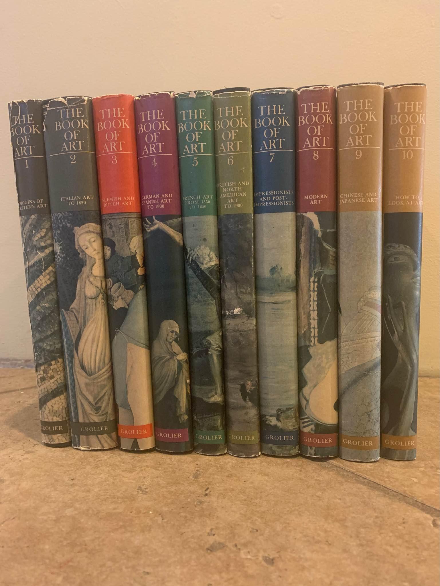 THE BOOK OF ART 1〜10 The Book of Art Volumes 1-10. Copyright 1965. Fifth Impression