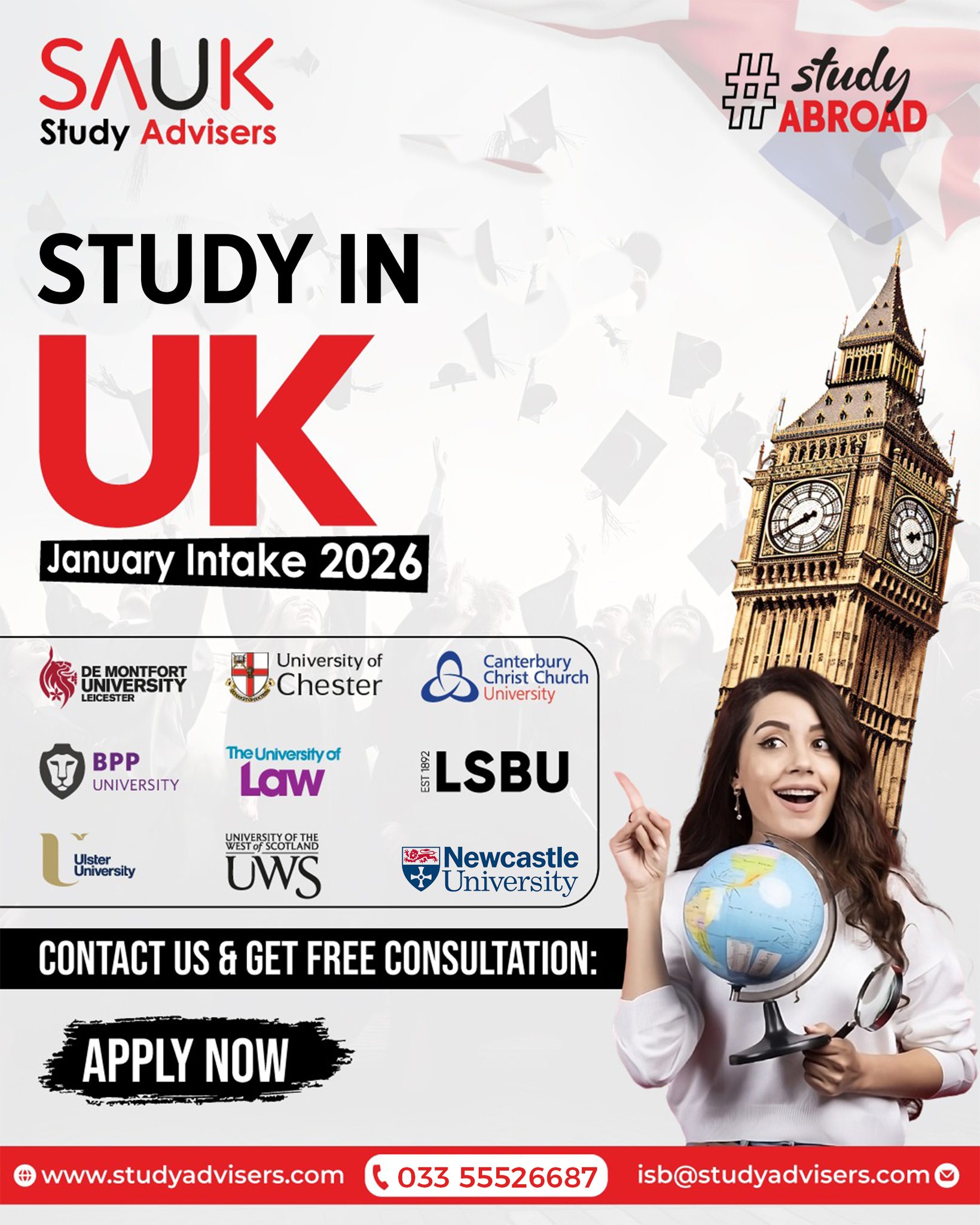 SAUK - 🎓 Dreaming of studying in the UK? January 2026 intake is now ...