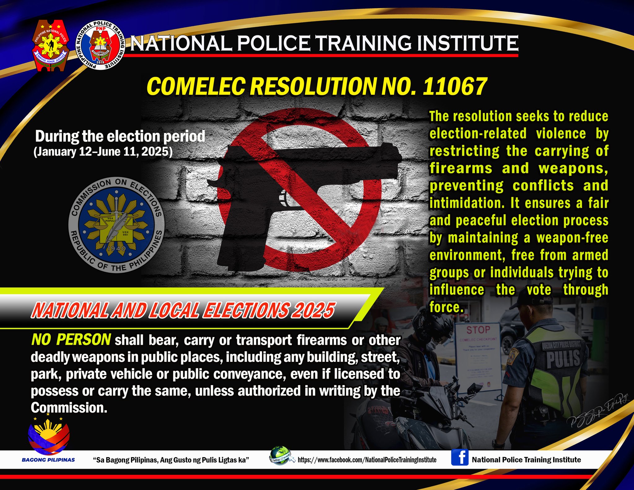 COMELEC Resolution... - National Police Training Institute | Facebook