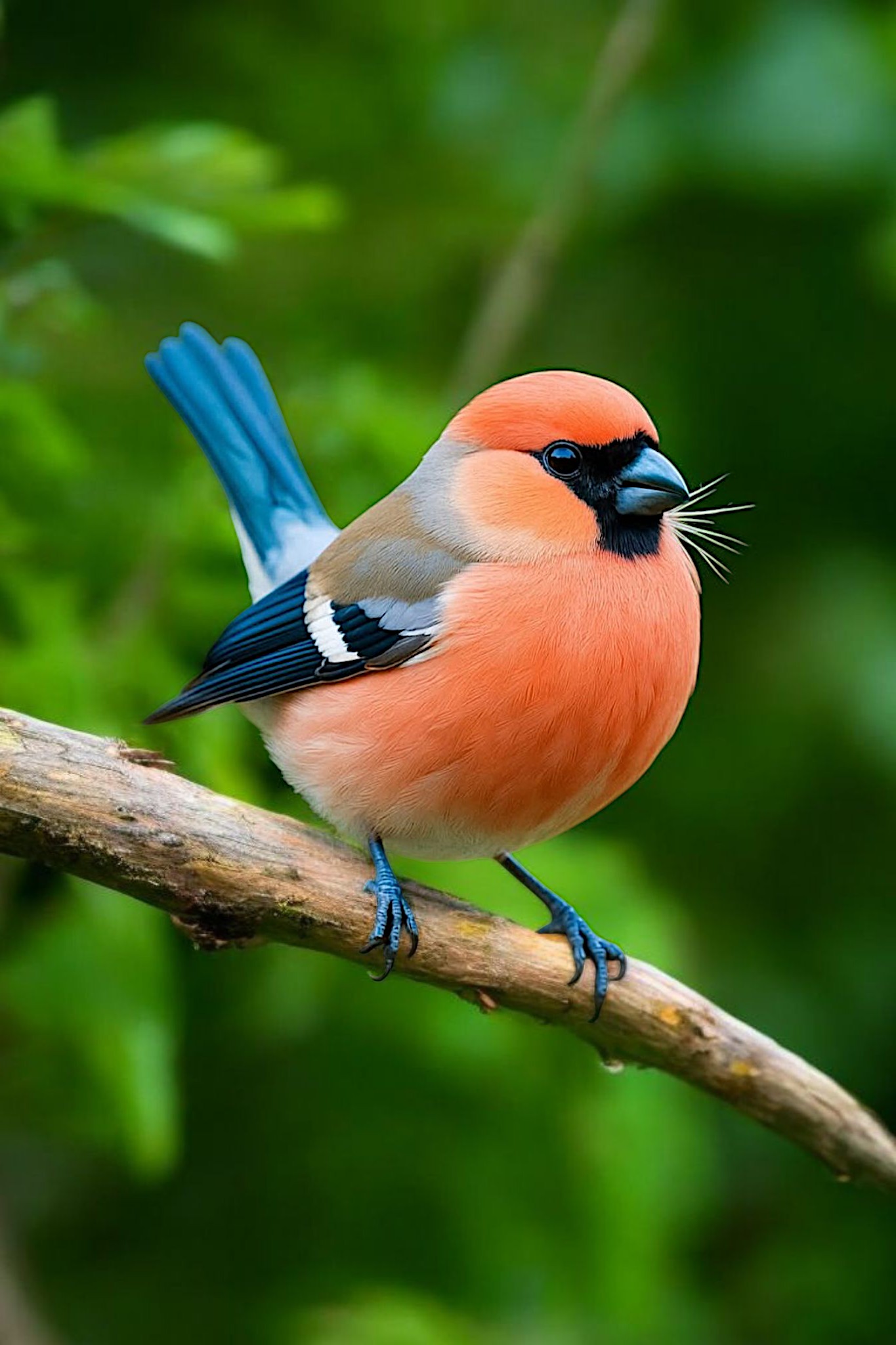 Green - Red-headed Bullfinch,a species of Finches (Fringillidae ...