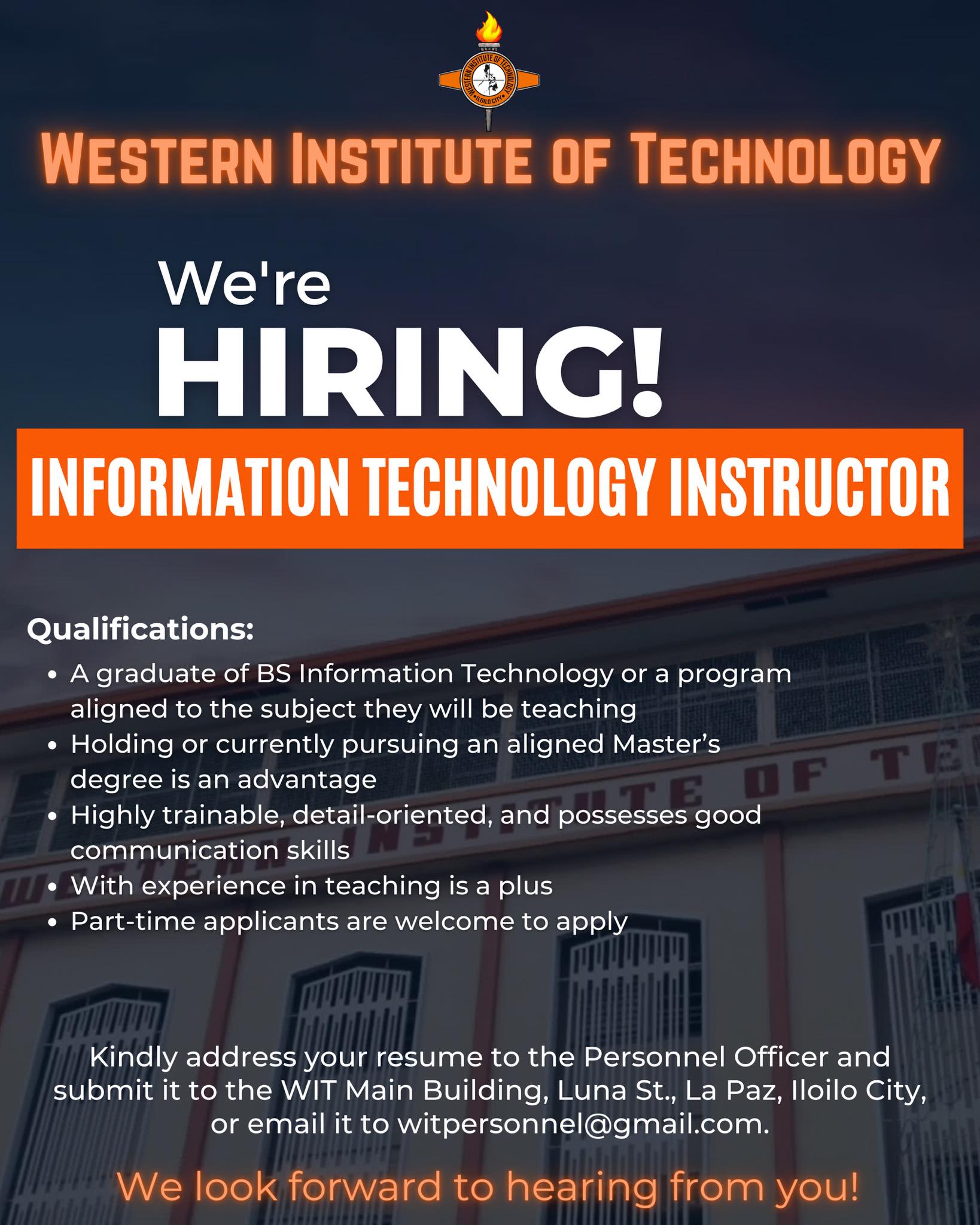 Western Institute of Technology | Iloilo City