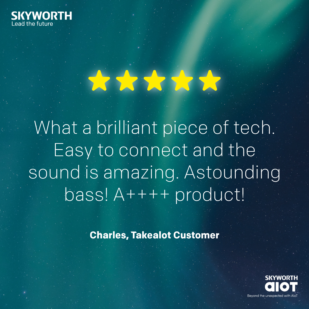 SKYWORTH South Africa - 🤩 Charles is a big fan of his SS330 – 2.1CH ...