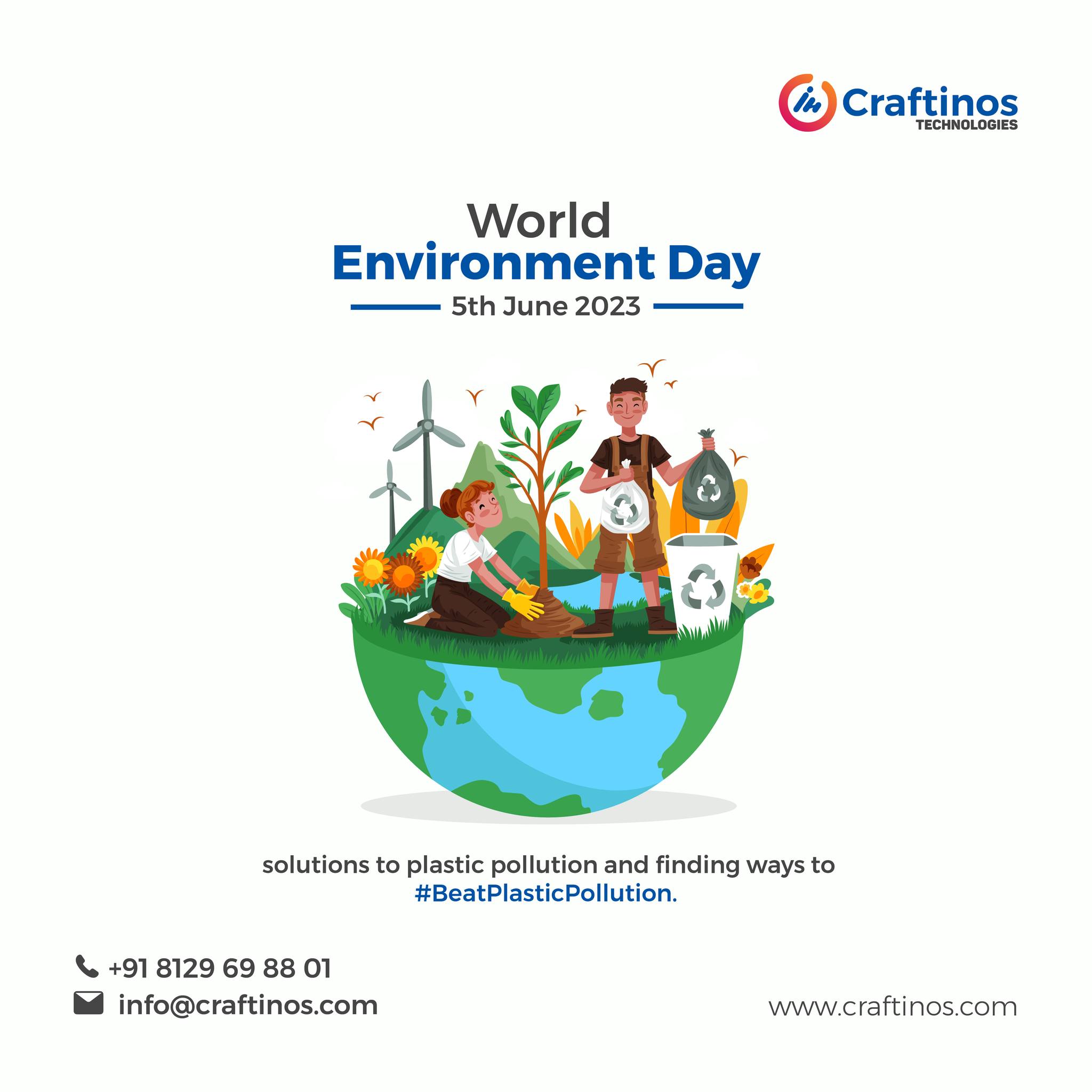 Craftinos - 🌱 Environment Day 2023 🌱🌍 🌎 Join us in the battle against ...