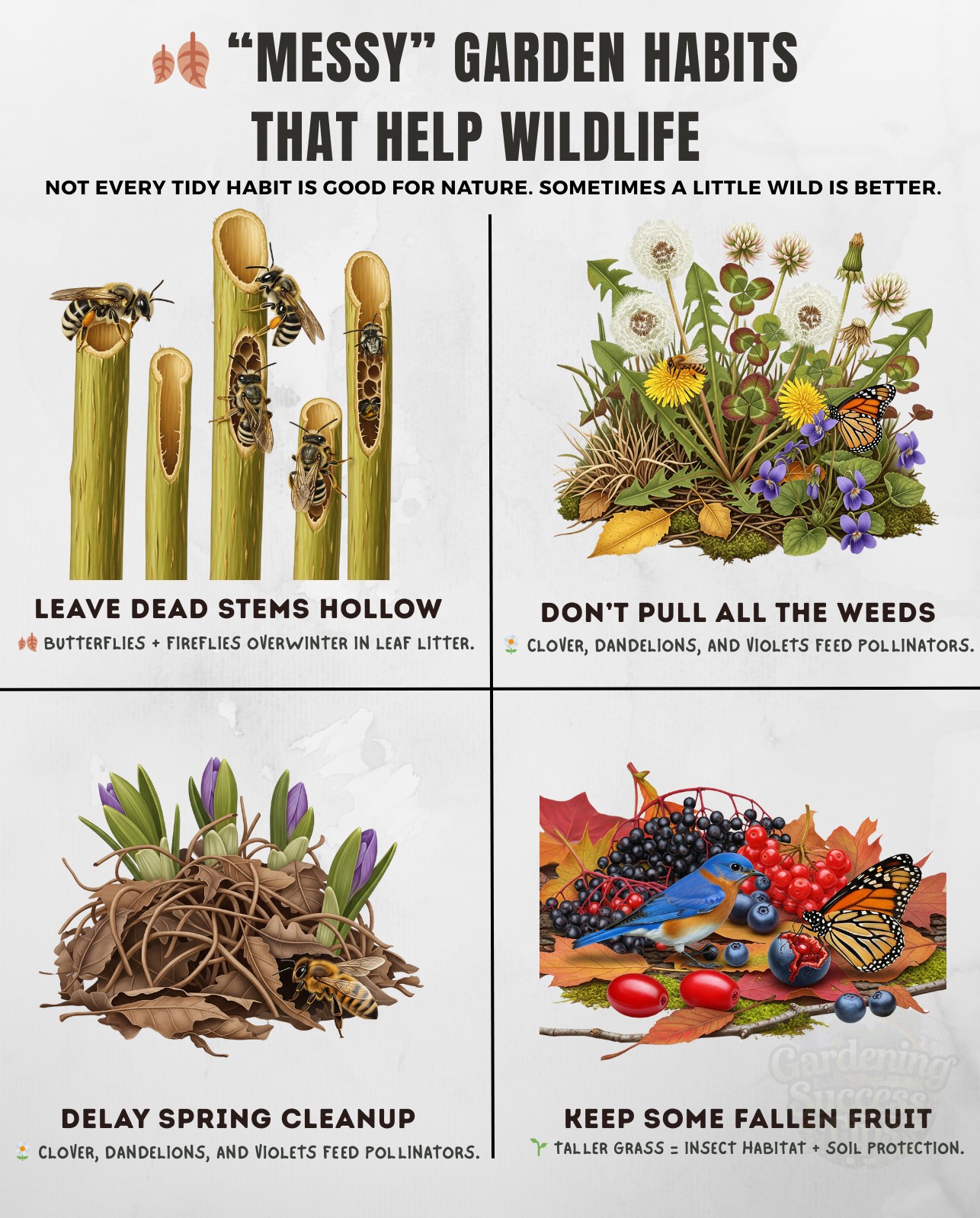 A little wildness in the garden... - Gardening Success Tips | Facebook