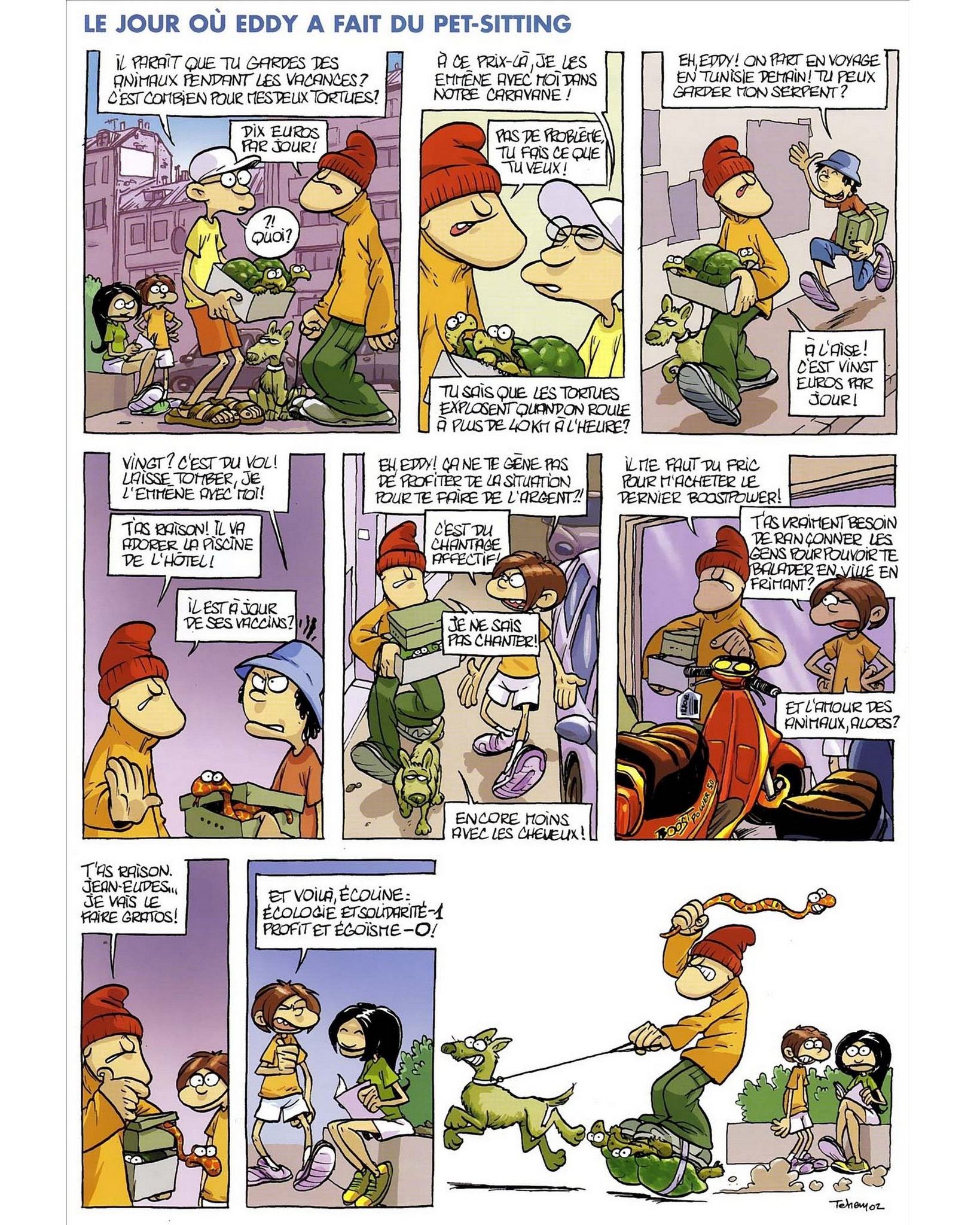 Une - 🤣 Gag en une page 🤣 Avec la série « Zap collège » par Téhem, aux ...