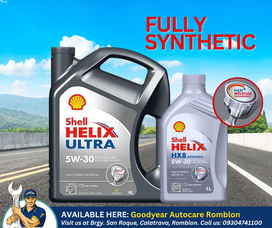 Goodyear - INTRODUCING: SHELL HELIX ULTRA 5W-30 Fully synthetic motor ...