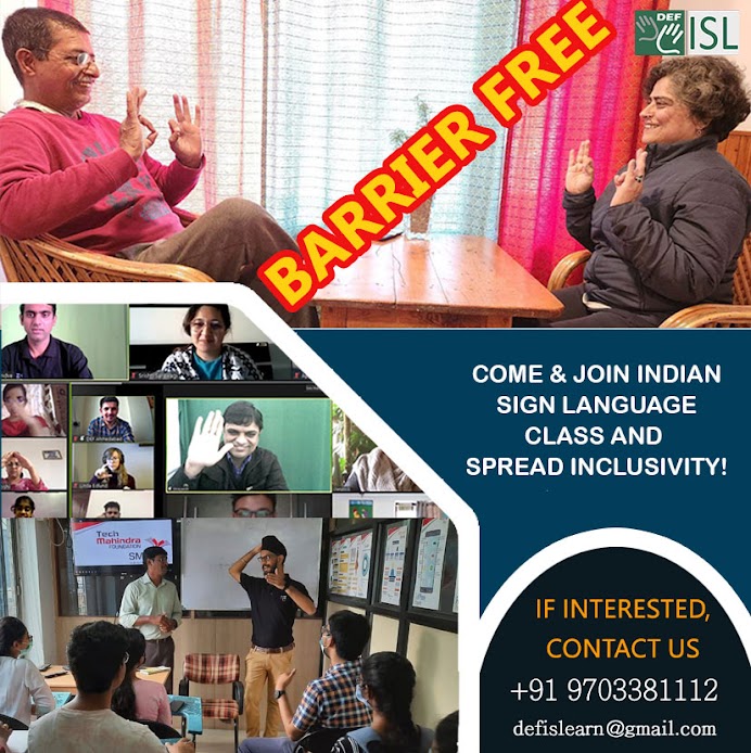Our Indian Sign Language classes... - Deaf Enabled Foundation