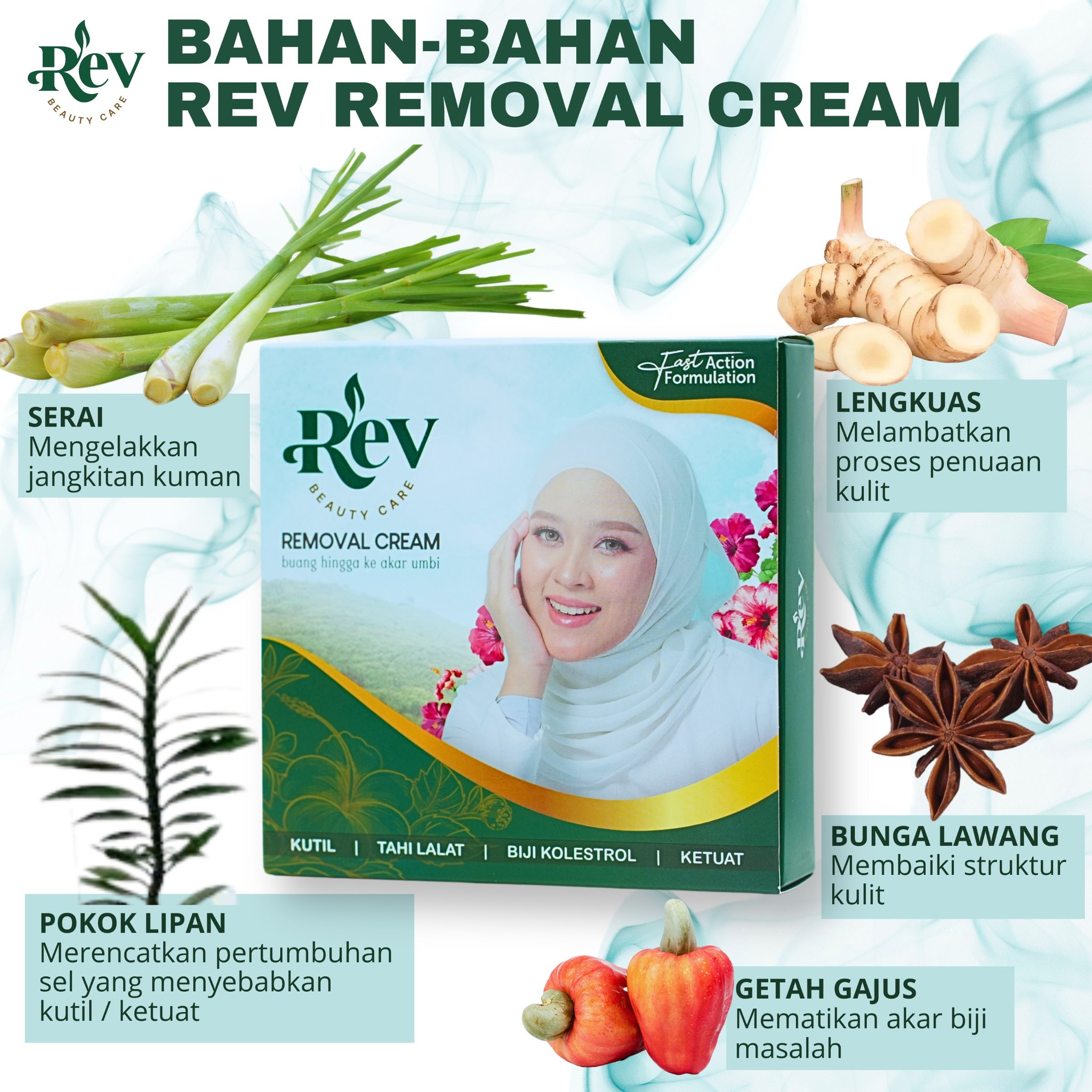 Krim Tradisional Buang Kutil,Tahi Lalat,Ketuat,Isi Lebih